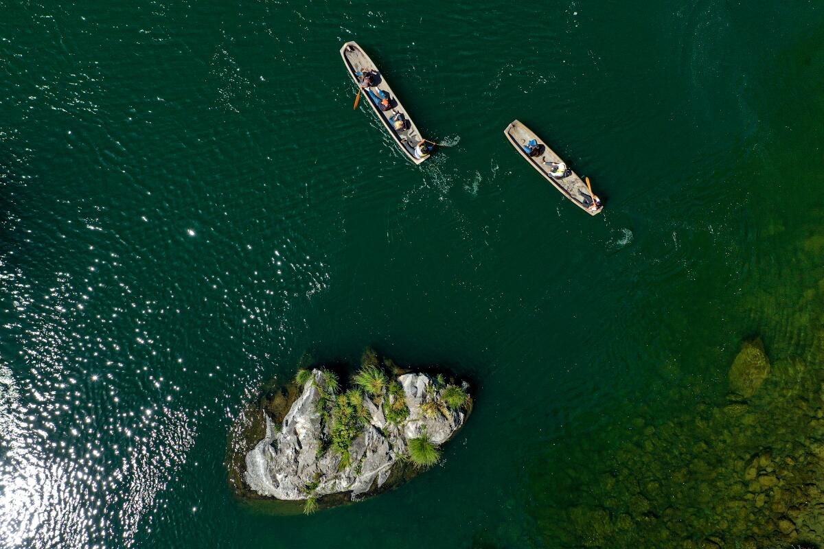 Redwood Yurok canoe tours on the Klamath River. 