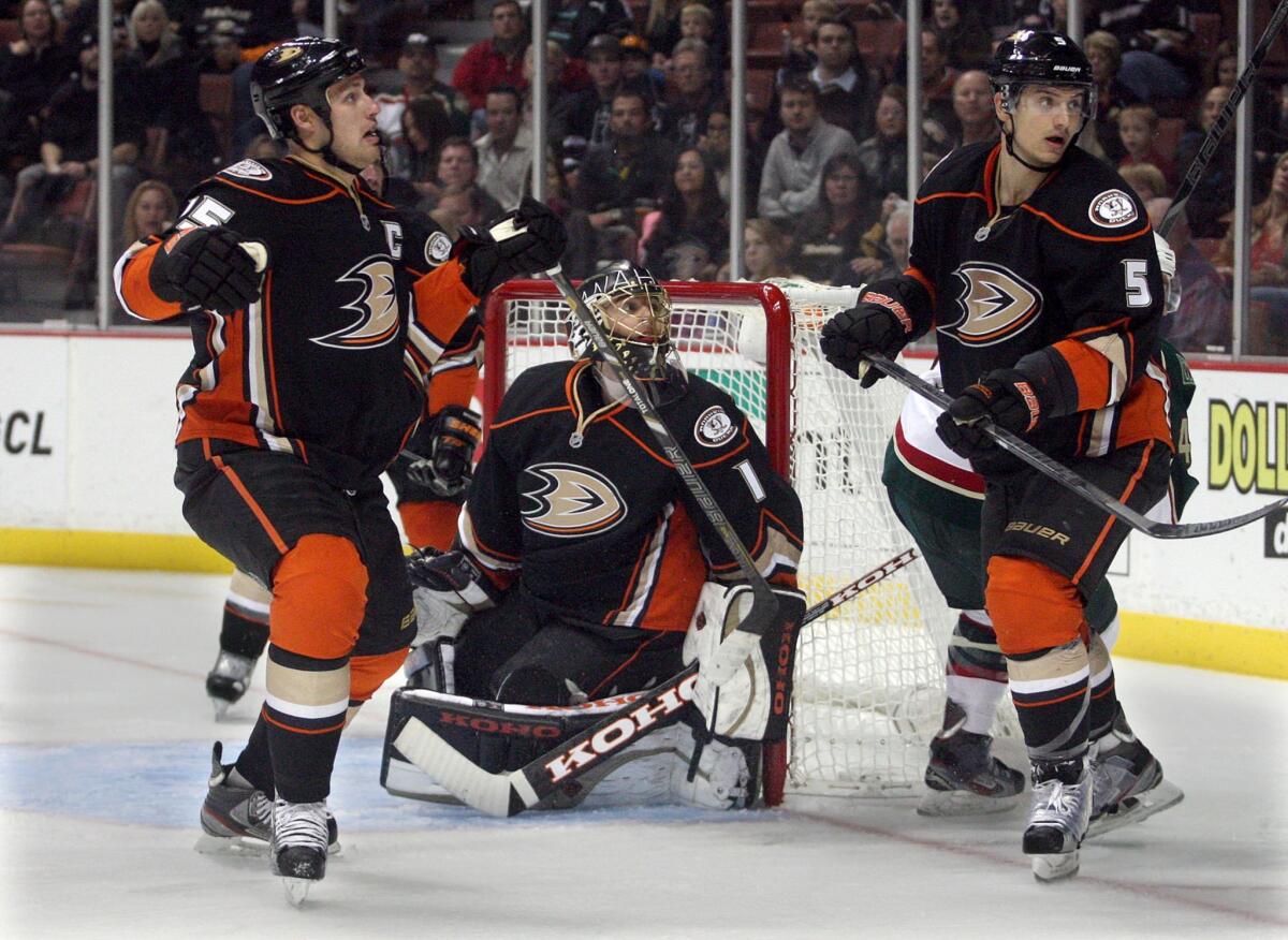 Ducks defenseman Luca Sbisa missed the first 15 games of the season because of an ankle injury.