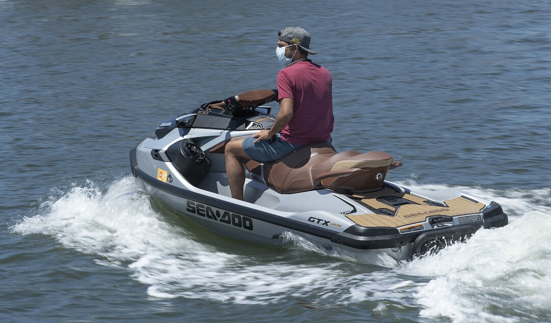 Water bike in Marina del Rey