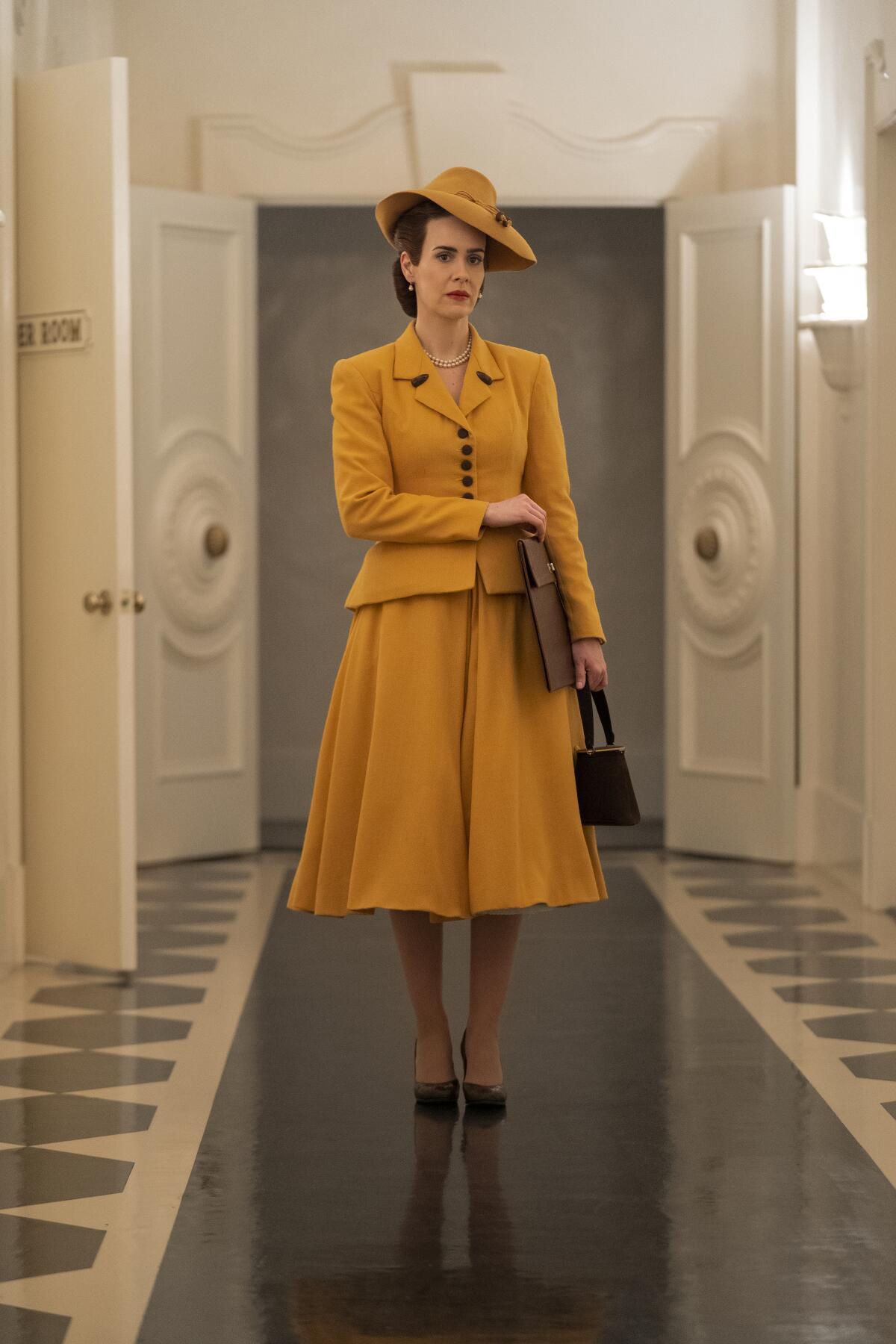 Sarah Paulson as Mildred Ratched in Netflix's prequel of the infamous villain.