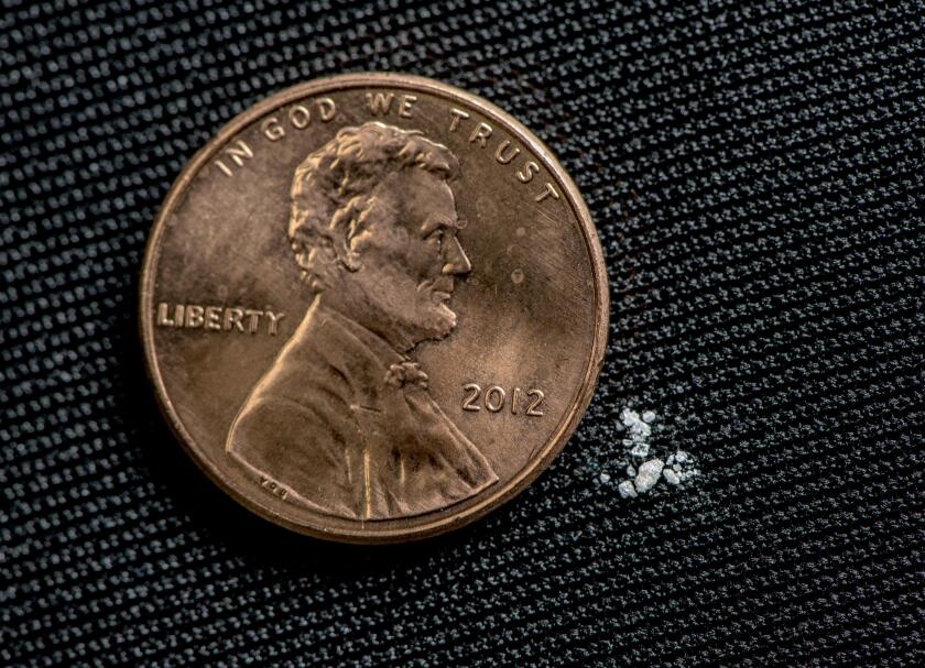 According to the DEA, this tiny 2-milligram dose of fentanyl is lethal for most people. 