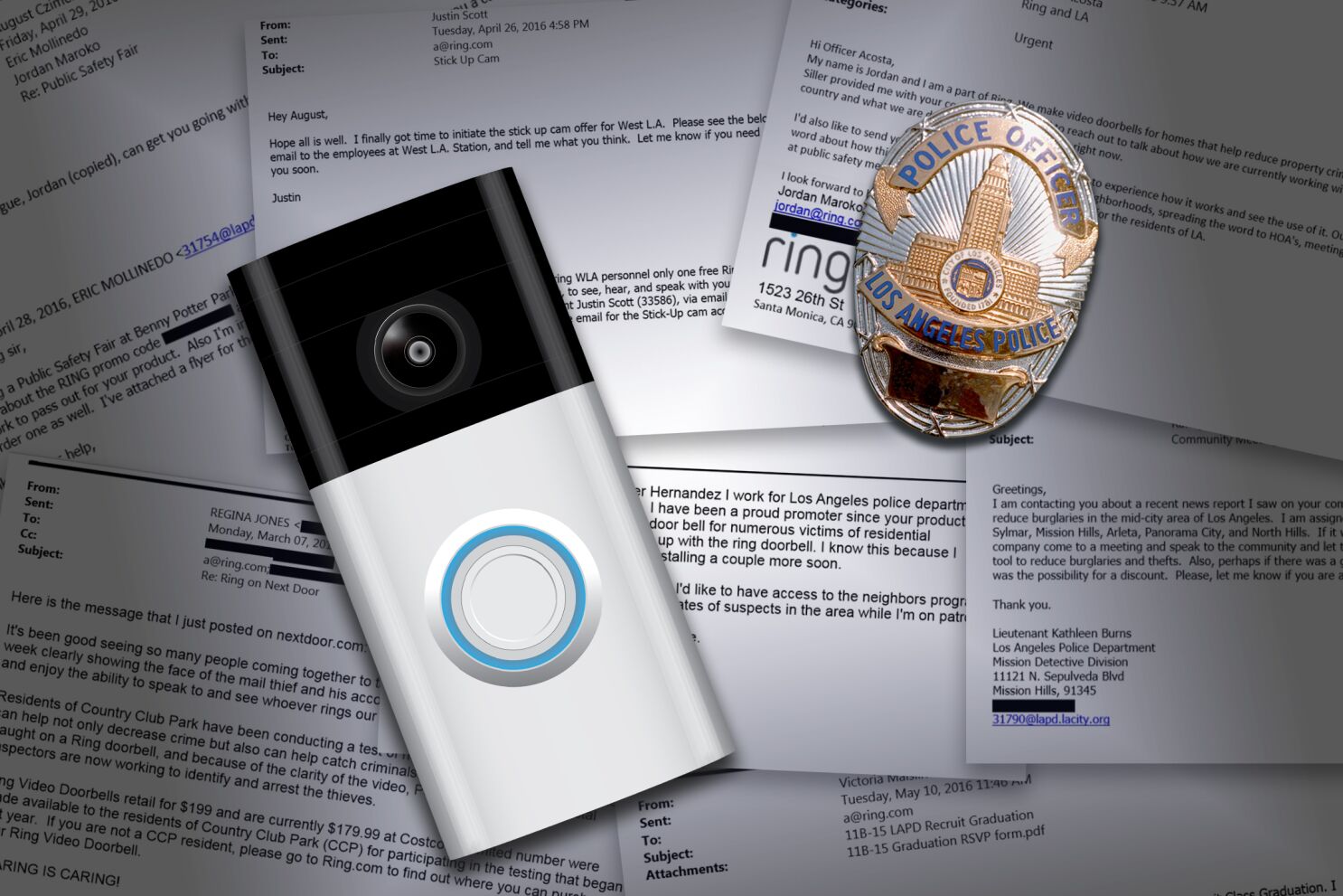 Ring gave LAPD officers free cameras, pushed product promos ...