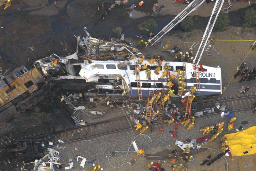 In 2008, 25 people died in a Sept. 12 crash in which a Metrolink commuter train collided with a freight train