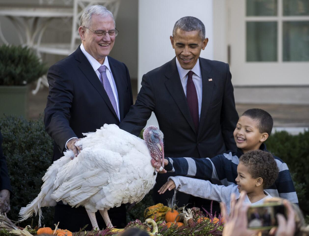 Obama perdonó la vida a dos pavos