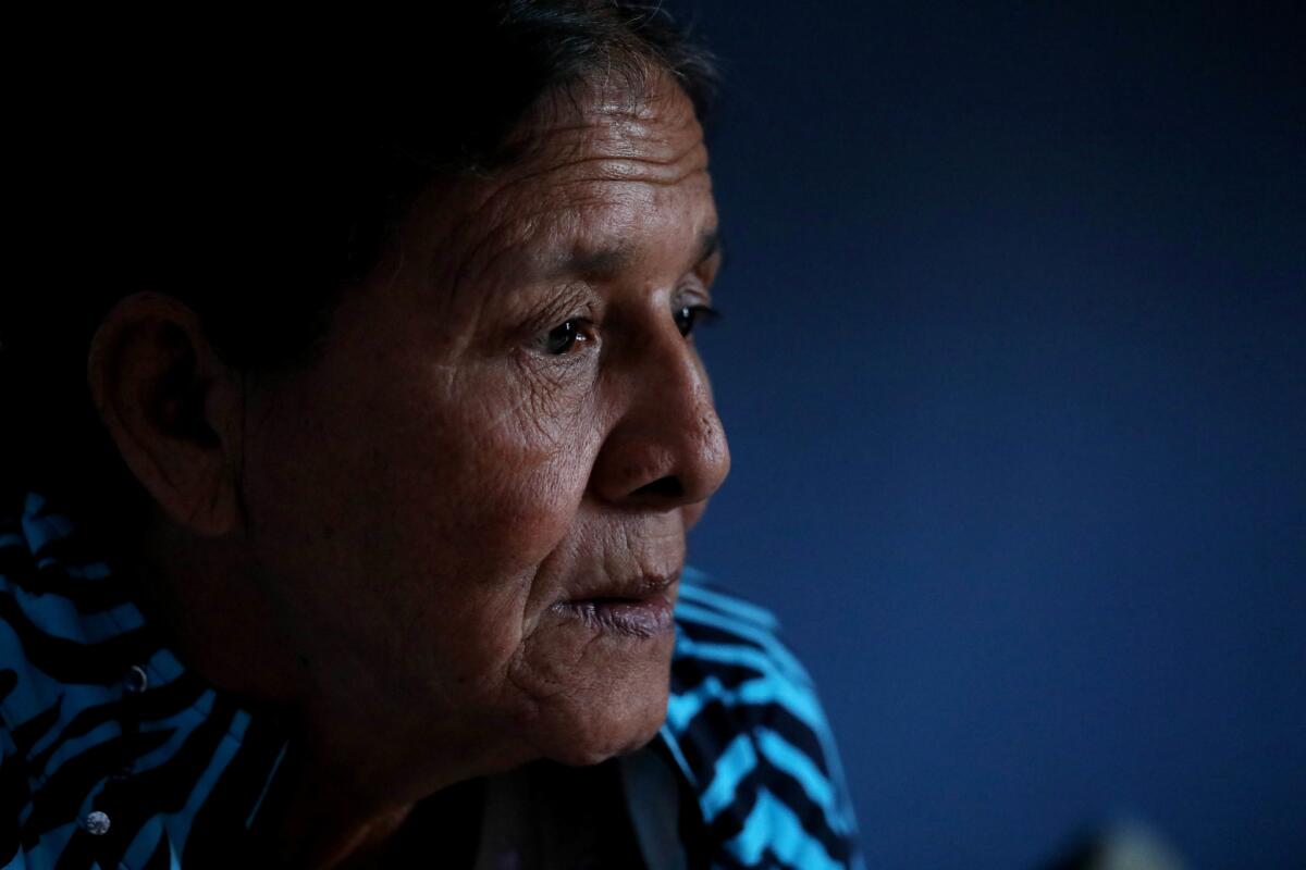 Jobita Medina, of Honduras, is one of more than 400 migrants live at the Casa Del Migrant shelter in Ciudad Juarez. (Gary Coronado / Los Angeles Times)