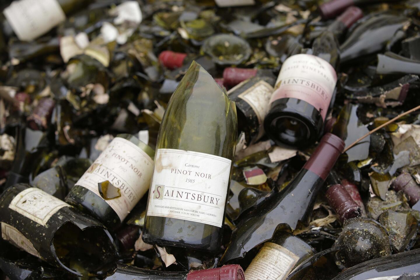 The Aug. 24 earthquake near Napa, Calif., destroyed much of the "library wine" collection at Saintsbury winery, a loss considered irreplaceable.
