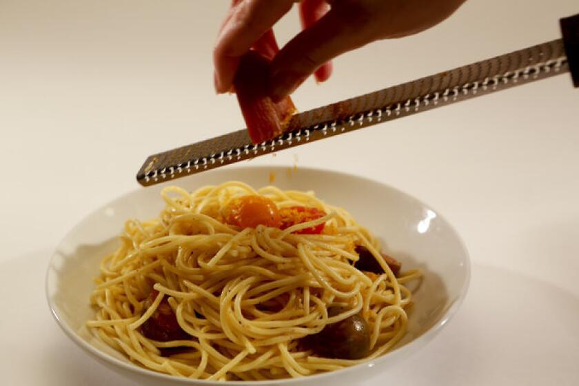 Spaghetti with bottarga.