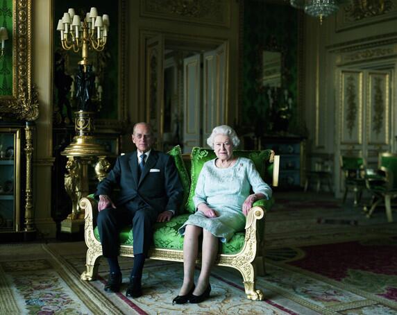 "The Queen and Prince Philip, the Duke of Edinburgh" is on display at the "Queen: Art & Image" exhibition at the National Portrait Gallery in London.