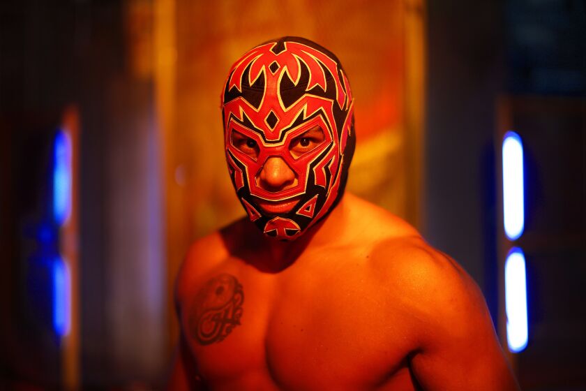 King Cuerno is a star of "Lucha Underground," which films in Boyle Heights and airs weekly on the El Rey Network.