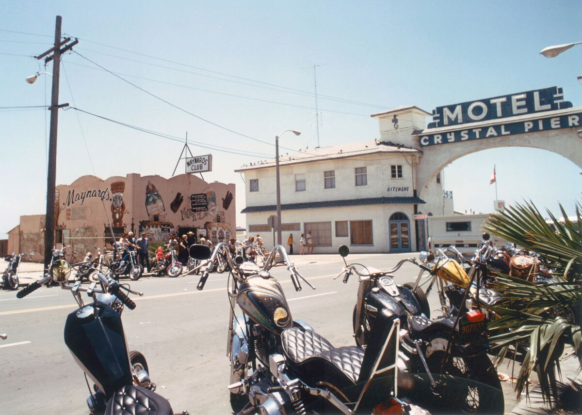 Maynard’s Bar, left of Crystal Pier in Pacific Beach.