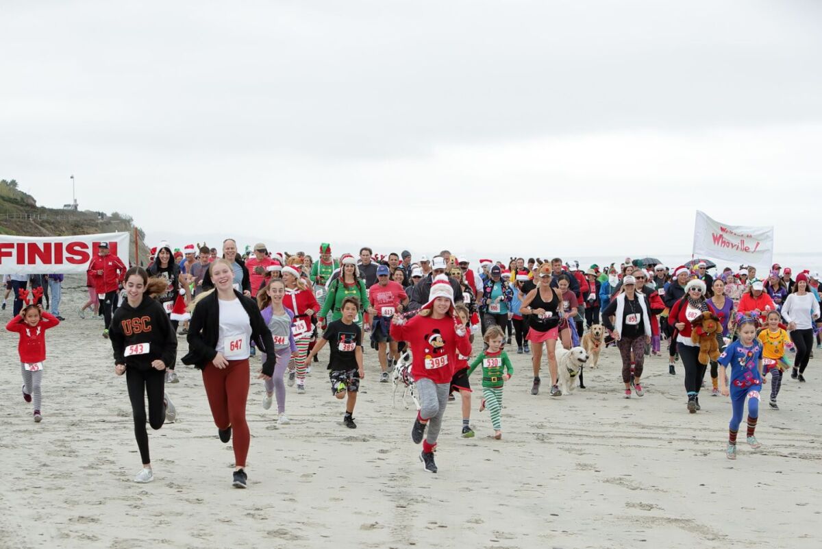 Participants at a previous The Red Nose Run.