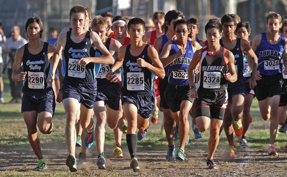 Crescenta Valley High cross-country finished runner-up to Arcadia in both boys and girls portions of the first Pacific League meet of the season.