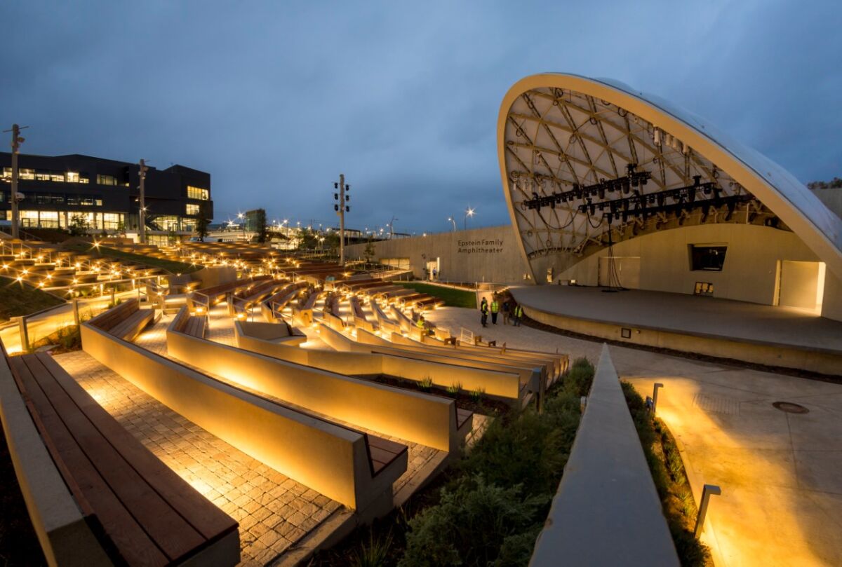 The Epstein Family Amphitheater opens on October 20.