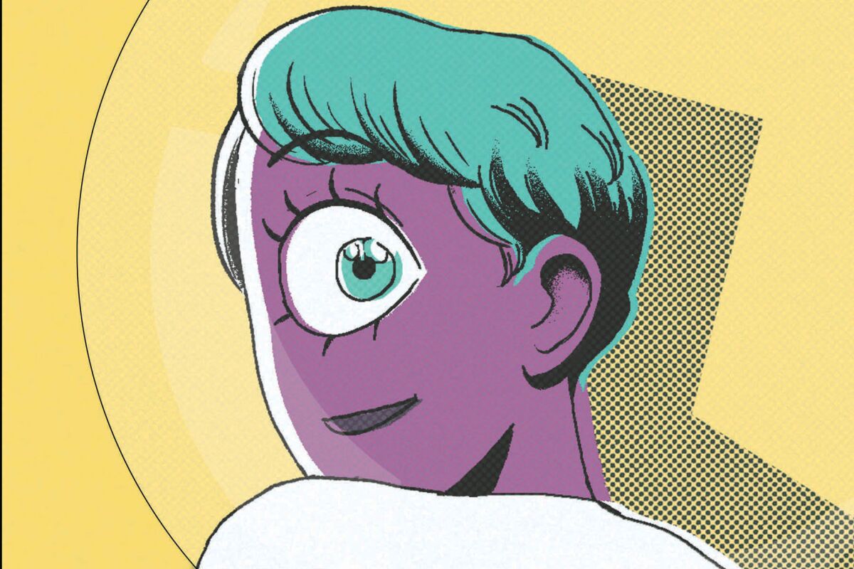 A cartoon image of a one-eyed person