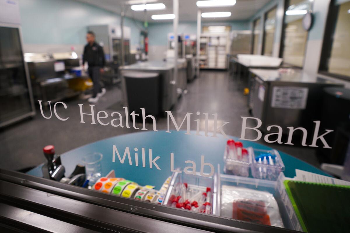 The UC Health Milk Bank, which is operated by UC San Diego Health.