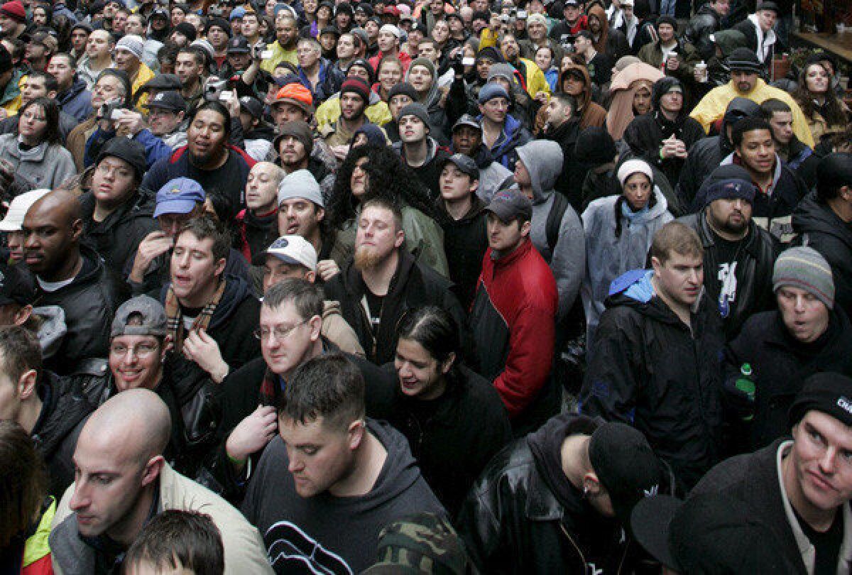 Crowds such as this one in New York City shows the diversity of the U.S. population.
