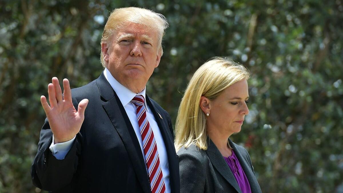 Homeland Security Secretary Kirstjen Nielsen looks to be the next top Trump administration departure, according to reports.