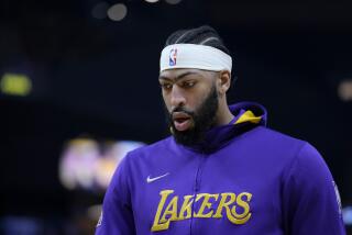 Los Angeles Lakers forward Anthony Davis before Game 5 against the Golden State Warriors 