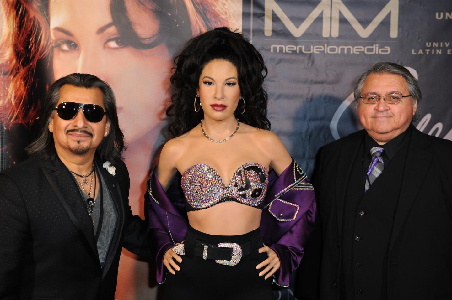 Madame Tussauds Hollywood's Selena Wax Figure Makes Special Appearance at the Walk of Fame Reception Celebrating Her Legacy