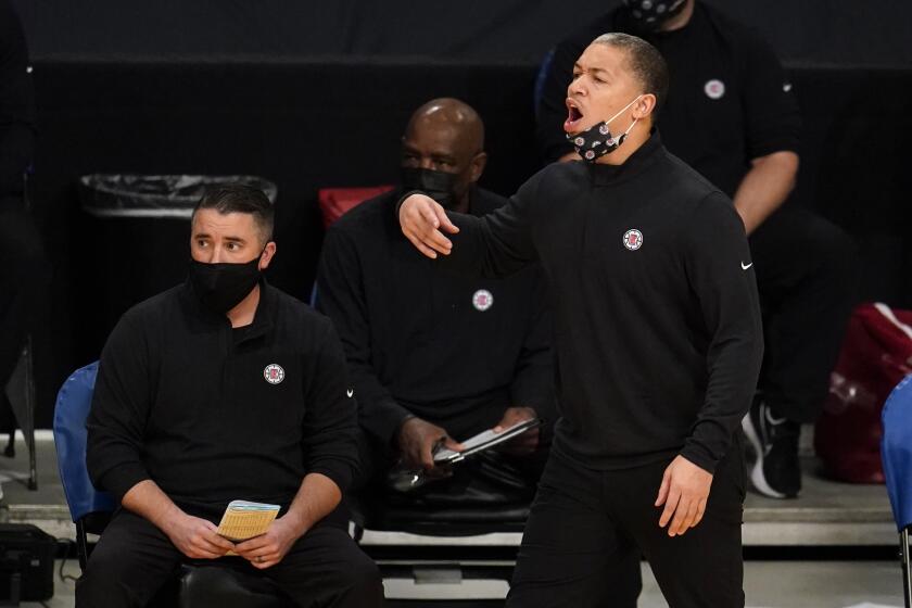 Los Angeles Clippers coach Tyronn Lue 