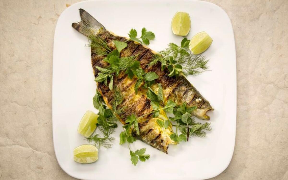 Cassia's whole grilled branzino