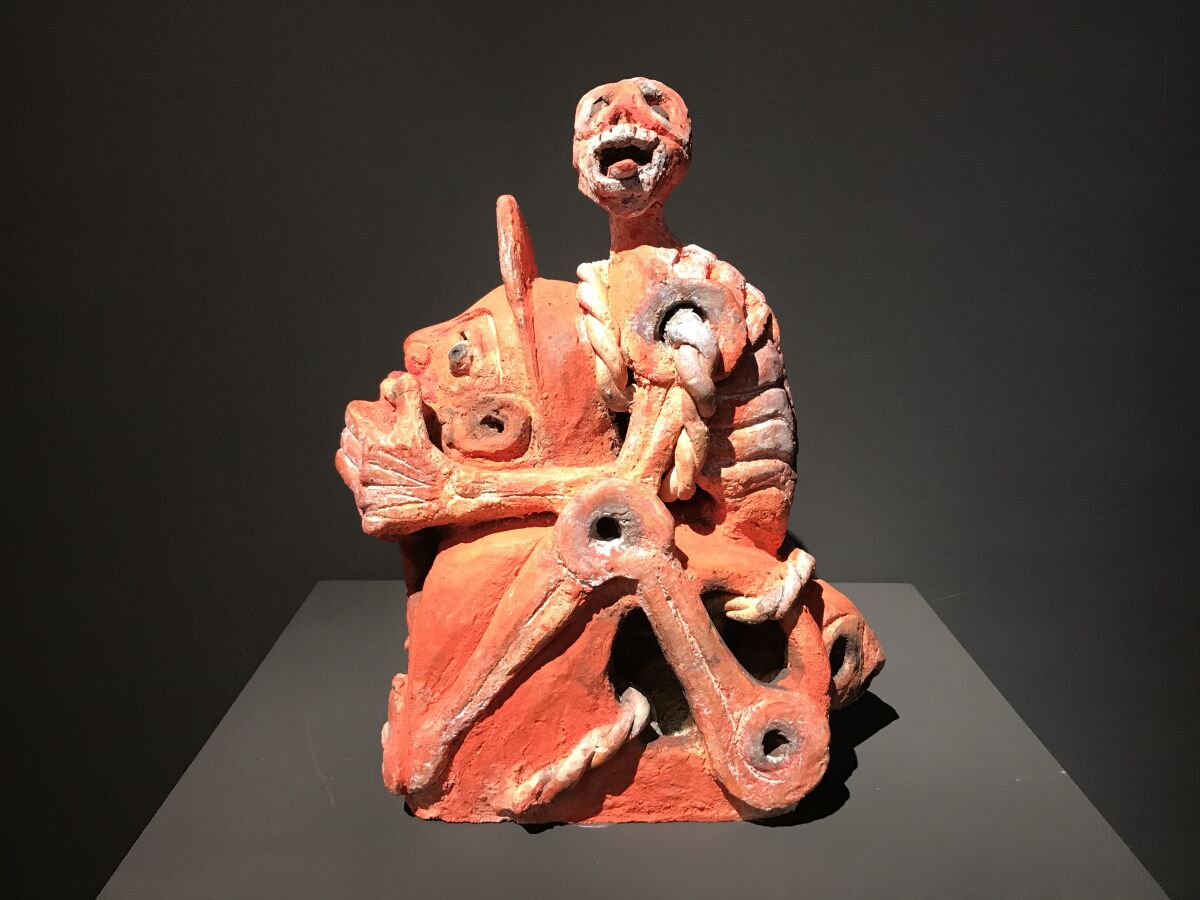 "Death on Your Back," 2015, a ceramic by Francisco Toledo.
