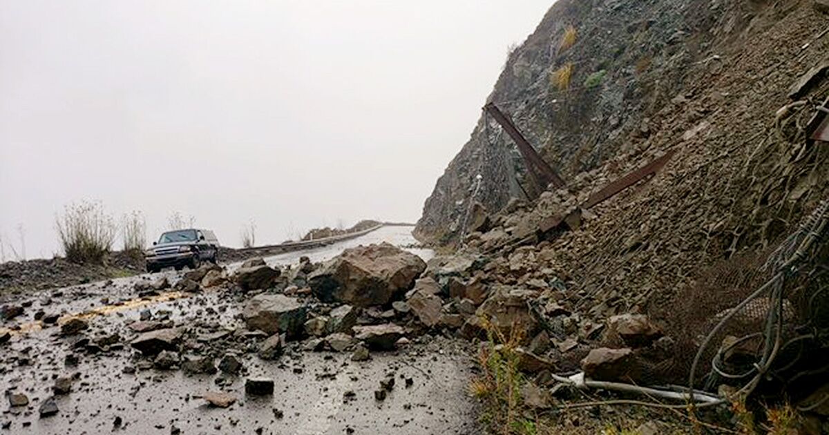 Rockslide closes 40-mile stretch of California’s Highway 1 near Big Sur
