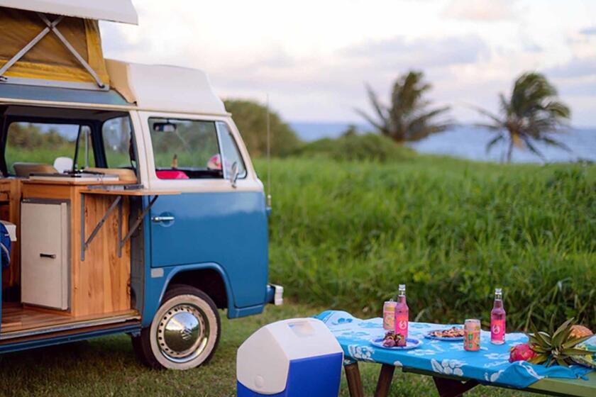 The 1975 VW camper van that John Nelson and his wife rented through Outdoorsy, a website where you can rent RVs, trailers and campers.