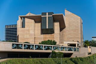 LOS ANGELES, CA - JUNE 26: The Cathedral of Our Lady of the Angels on the Sunday after the Supreme Court's decision to overturn Roe vs. Wade on Sunday, June 26, 2022 in Los Angeles, CA. (Jason Armond / Los Angeles Times)