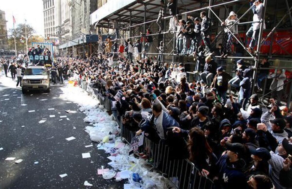 Andy Pettitte, New York Yankees World Series parade