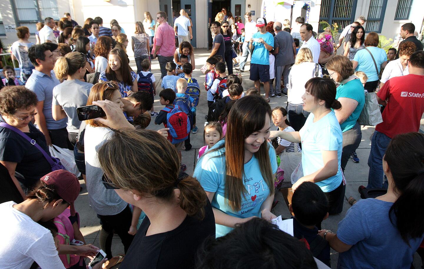 Photo Gallery: First day of school at Mark Keppel Visual and Performing Arts Magnet School in Glendale