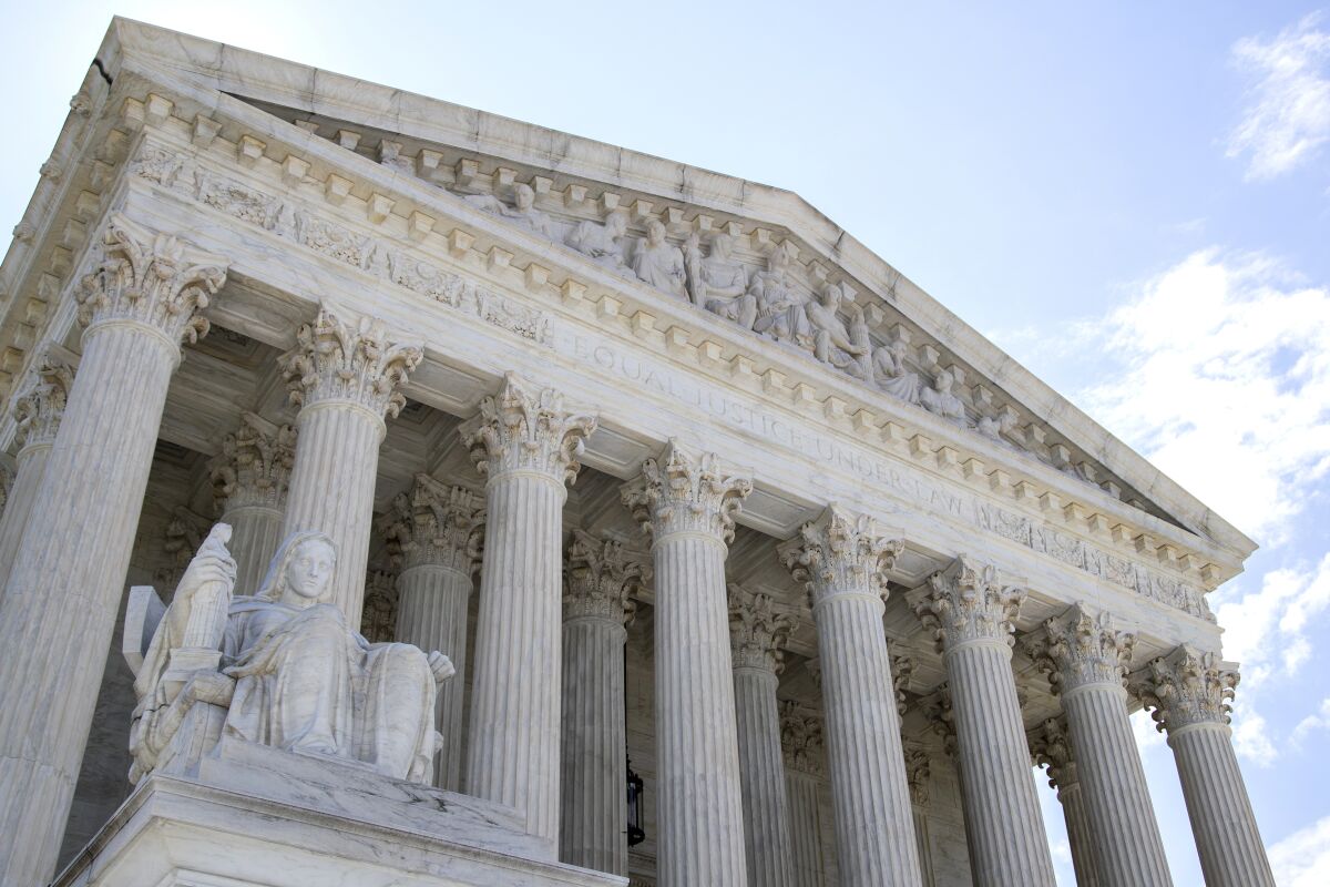 The U.S. Supreme Court in Washington. 