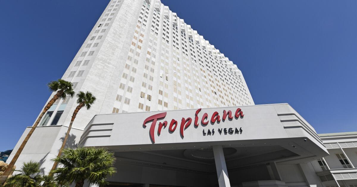 The Tropicana will cash out its chips in April