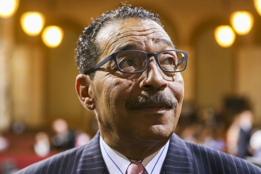 LOS ANGELES, CA JULY 01, 2015 --- Los Angeles City Council member Herb J. Wesson, Jr. at Los Angeles City Hall. (Irfan Khan / Los Angeles Times.)