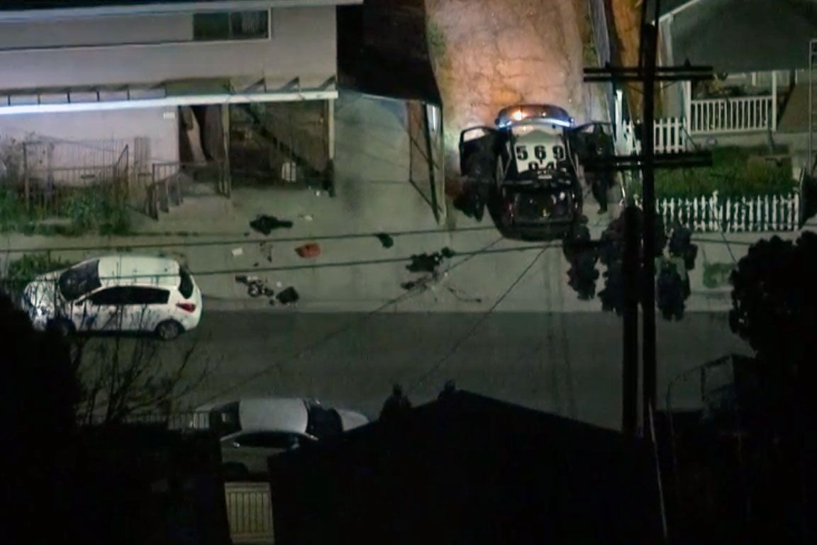 Man who shot three LAPD officers was fugitive parolee; two officers sent home from hospital