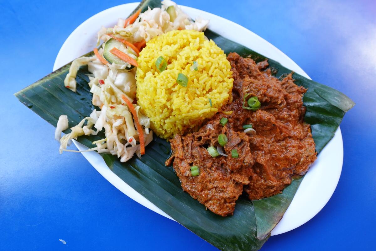 Rendang from Singapore's Banana Leaf
