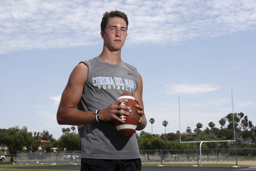 Corona del Mar High junior wide receiver John Humphreys was recently offered football scholarships by Stanford and USC.