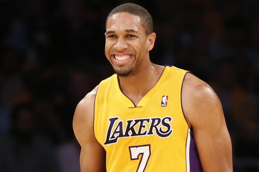 Xavier Henry smiles during a game against the Clippers on Oct. 29.