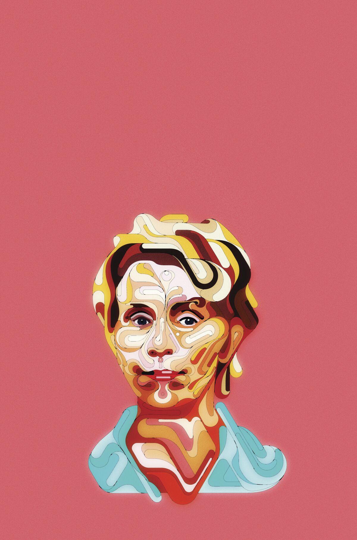 Illustration of actress Frances McDormand