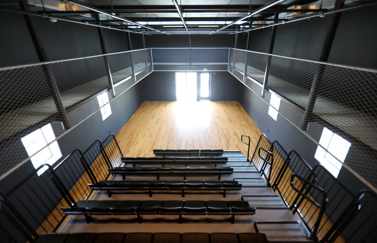 The performance space inside Casa Familiar's El Salon Cultural Center in San Ysidro.