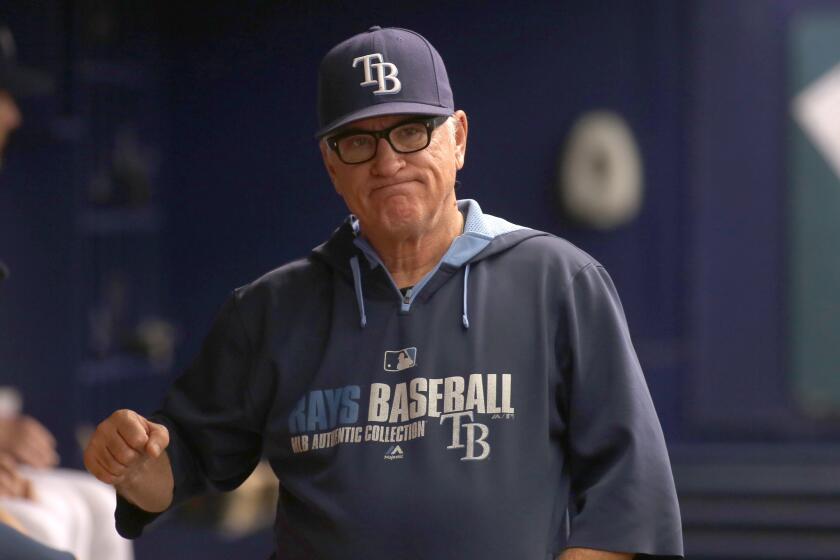 Tampa Bay Manager Joe Maddon said Tuesday that he expects to discuss a contract extension with the Rays this winter.