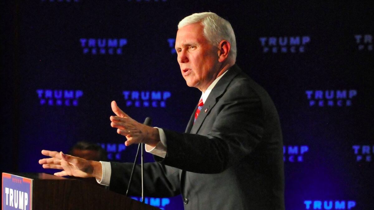 Indiana Gov. Mike Pence, the GOP vice presidential nominee, has warned of potential voter fraud.