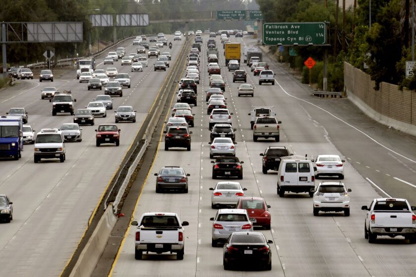 Pollution from vehicles remains a problem for California in its attempts to meet strict goals for curbing greenhouse gases.