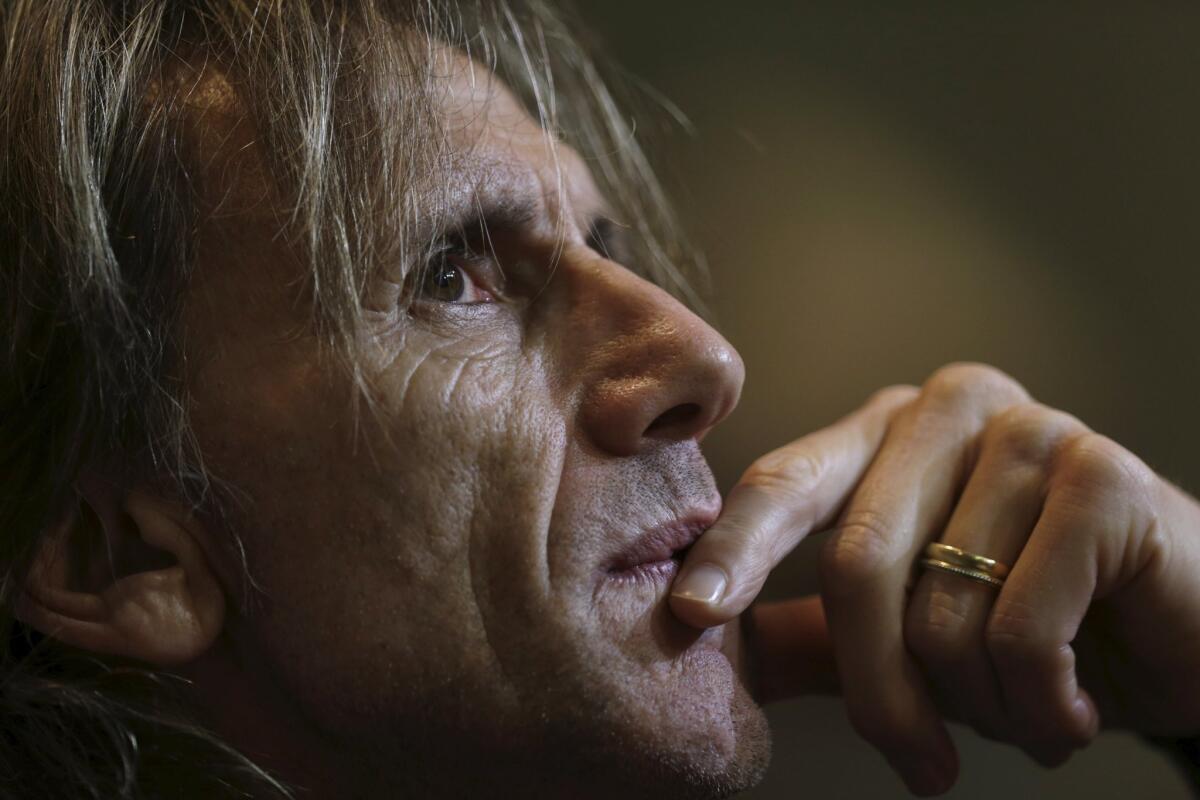 Peru's national soccer team head coach Ricardo Gareca looks on during a news conference in Salvador, Brazil November 15, 2015. Peru will face Brazil in their 2018 World Cup qualifying soccer match on Tuesday. REUTERS/Ueslei Marcelino ** Usable by SD ONLY **