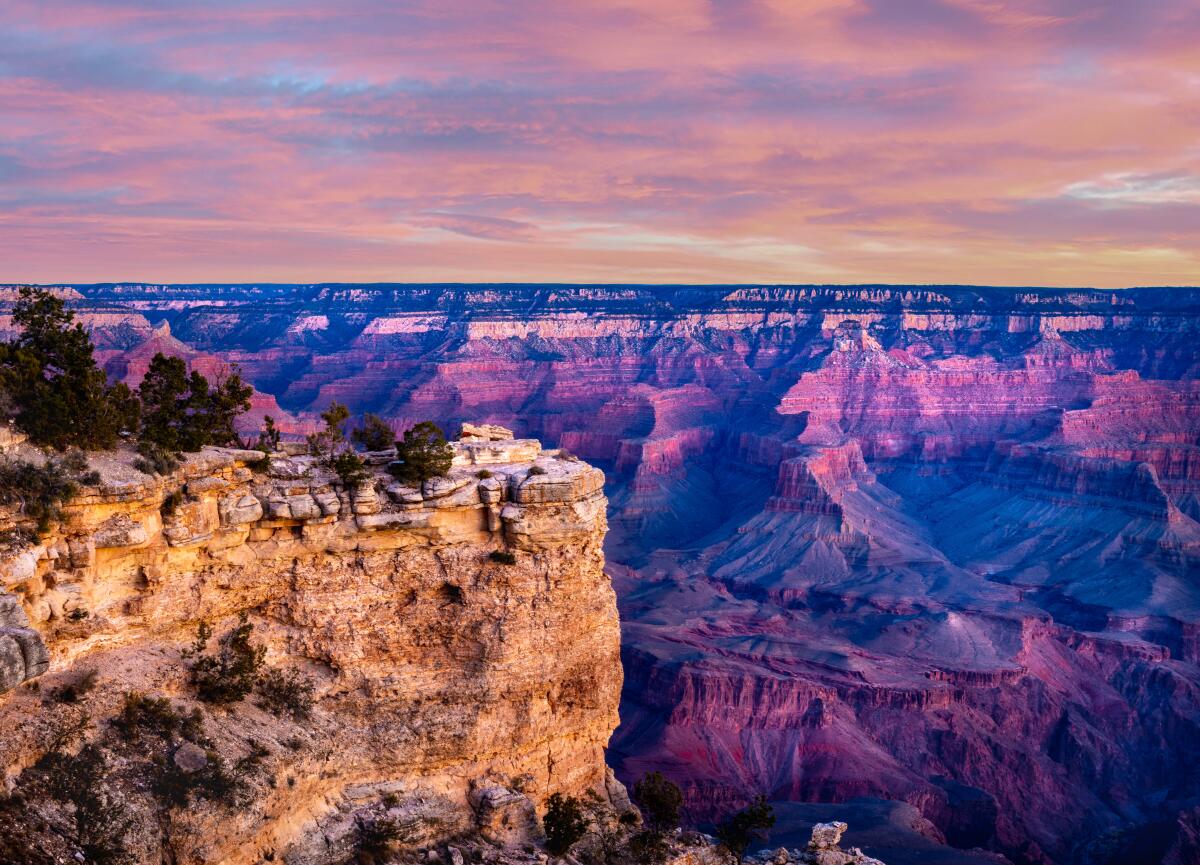 Sunrise from the South Rim of Grand Canyon National Park.
