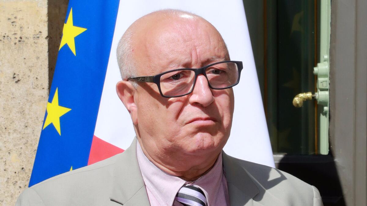 Abdallah Zekri, president of the National Observatory Against Islamaphobia, at a news conference at the Interior Ministry in Paris on Aug. 1, 2016.