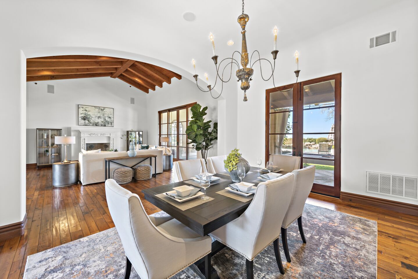 The formal dining room.