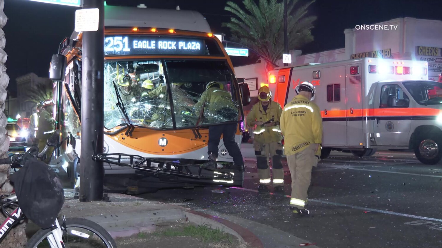 Hit-and-run crash with Metro bus injures 3 in Huntington Park
