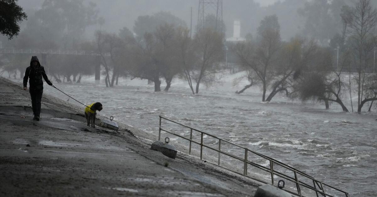 洛杉矶县暴雨引发污水泛滥