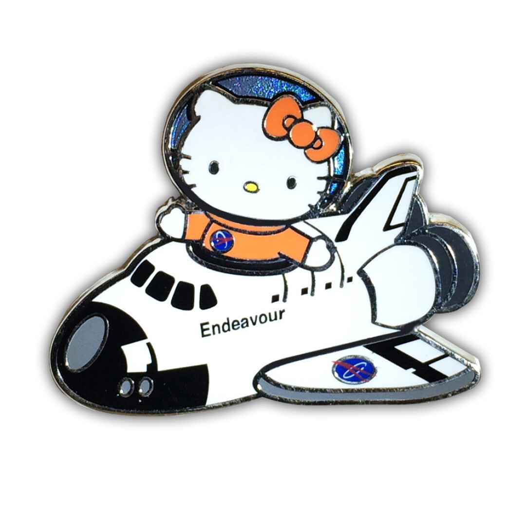 Hello Kitty rides in the space shuttle Endeavour.